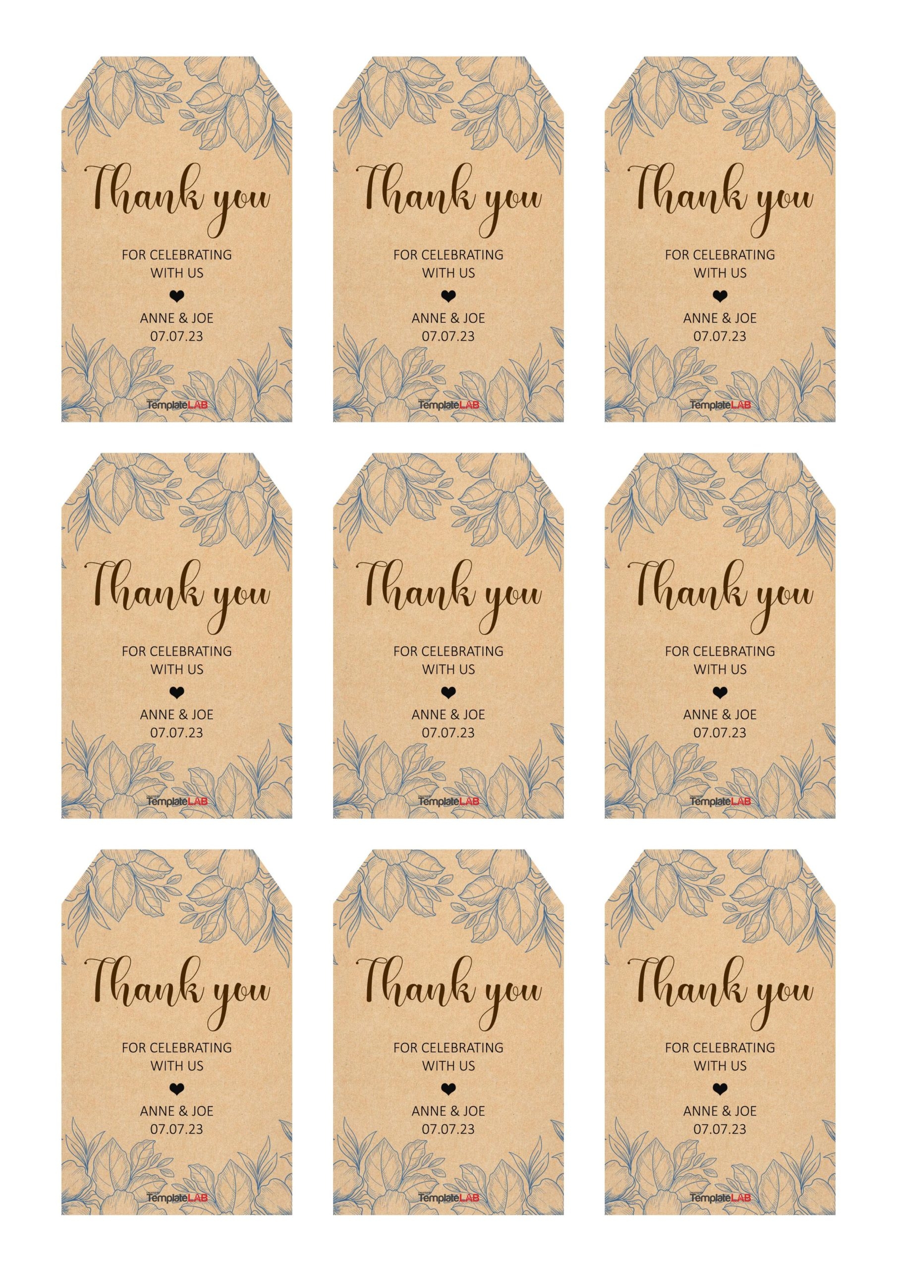 Free Printable Blank Gift Tag Template