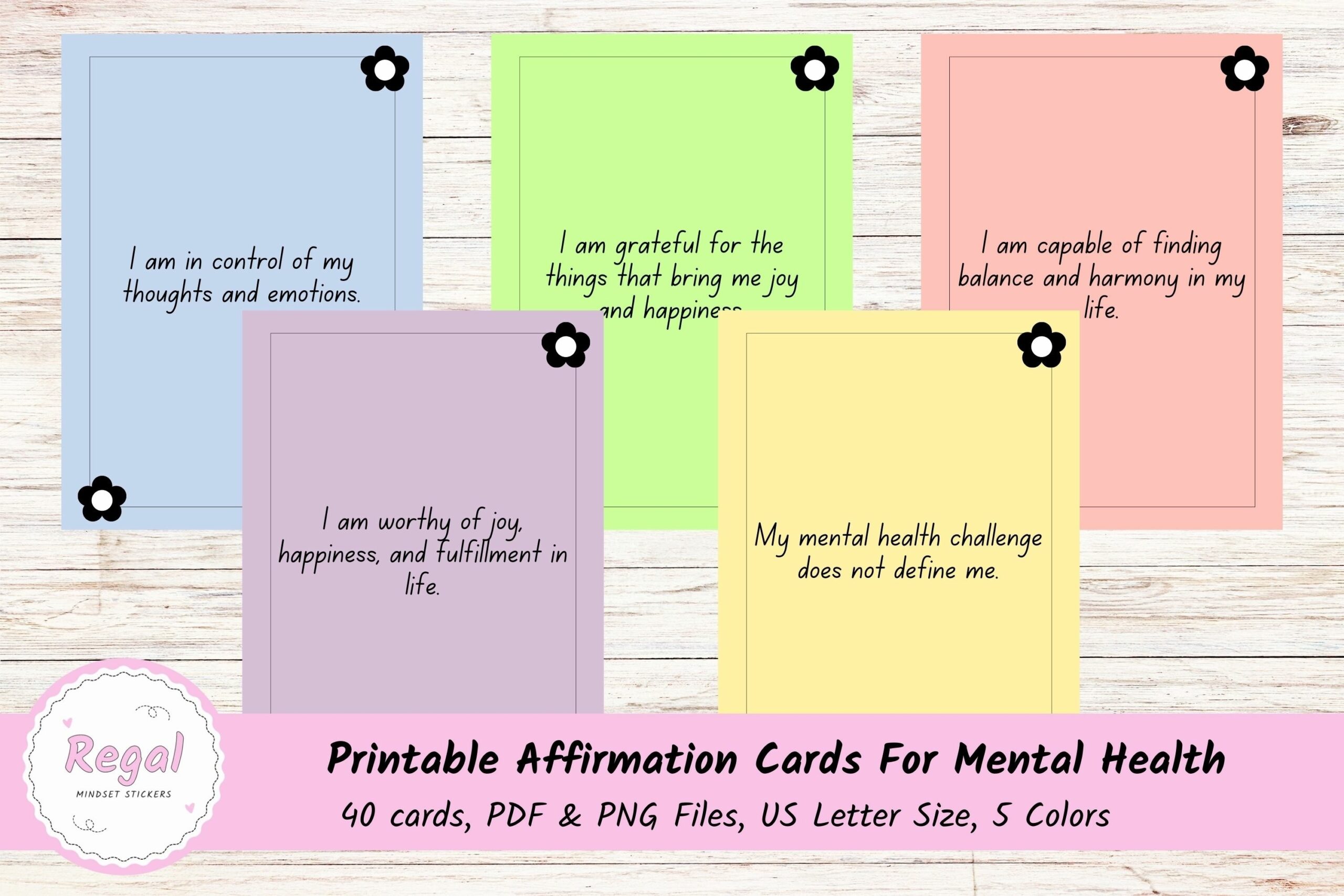 Printable Blank Affirmation Card Template