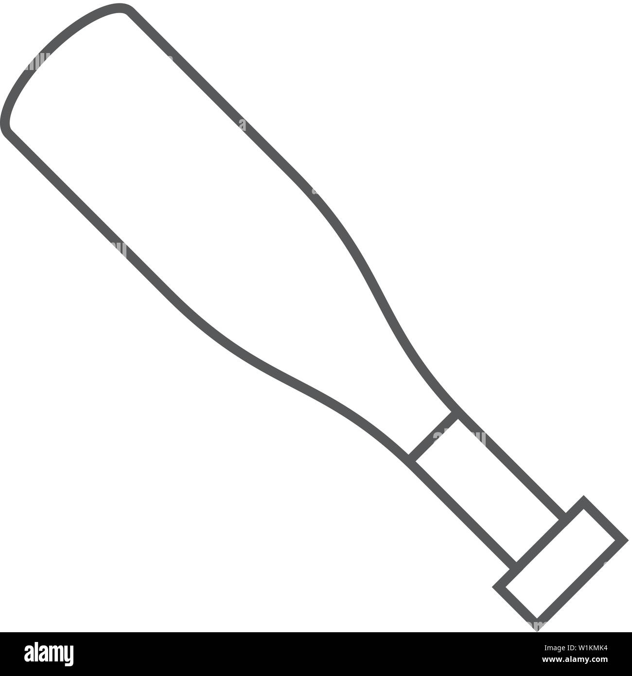 Baseball Bat Icon In Thin Outline Style Sport Team Playing Leisure Swing Baseball American Stock Vector Image Art Alamy