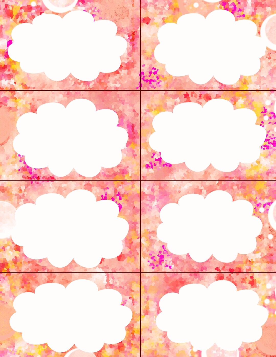 Blank Affirmation Card Templates That You Edit Junk Journaling Etsy