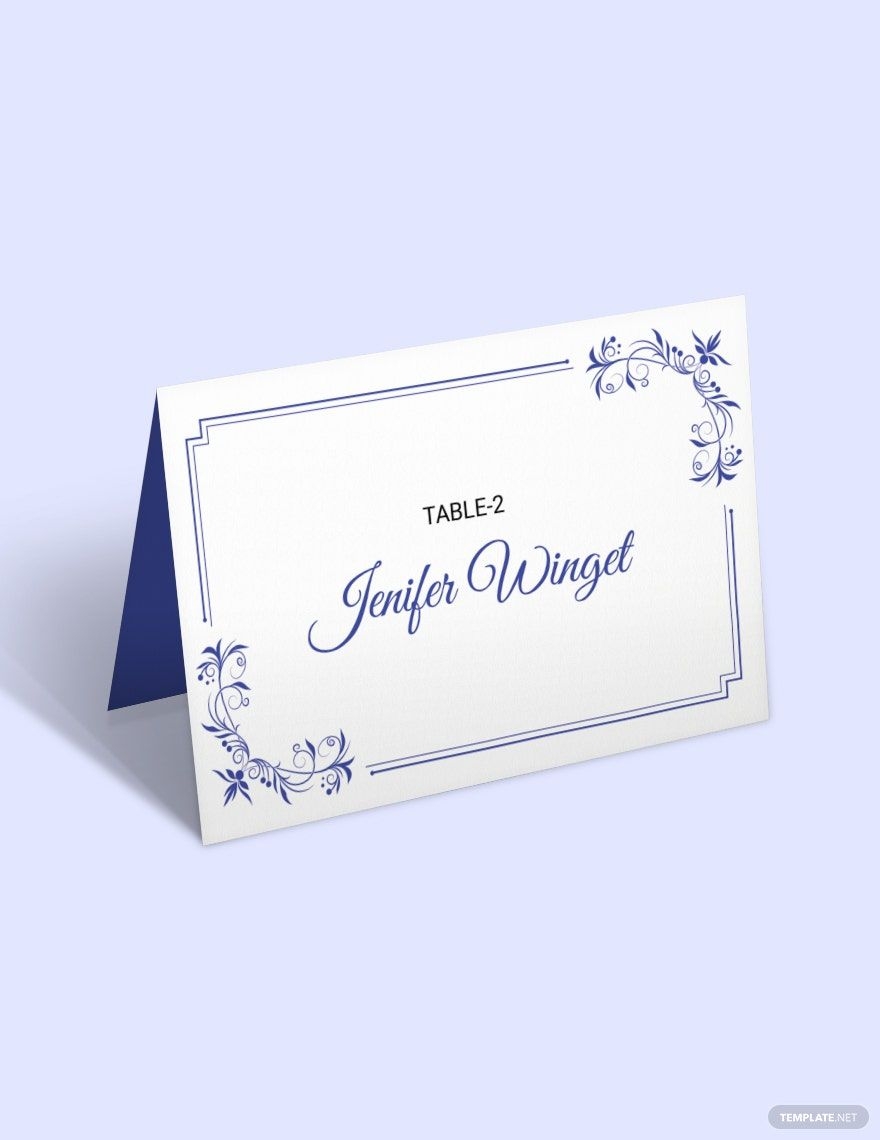 Delicate Lace Place Wedding Place Card Template In Word Illustrator PSD Pages Publisher Download Template