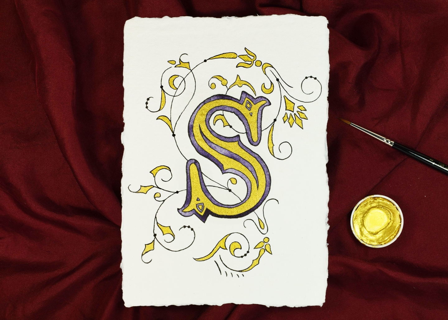 Free Printable Illuminated Letters Template