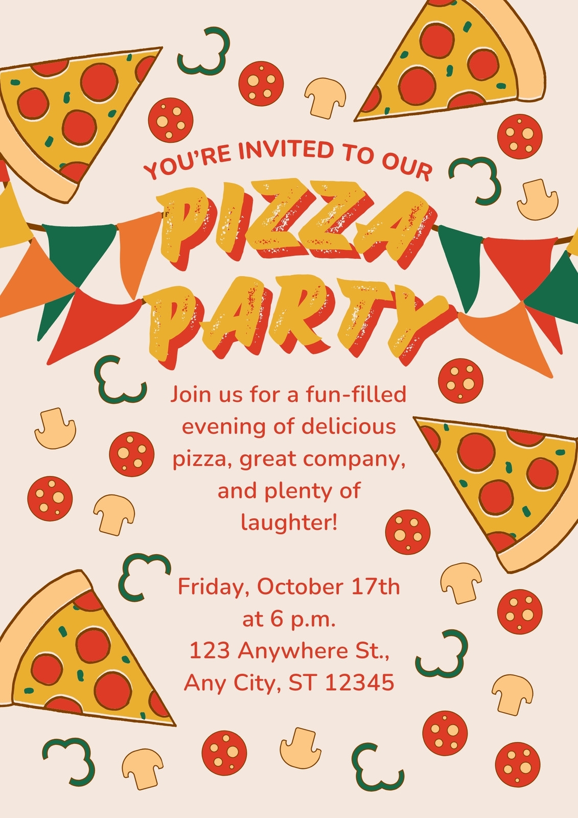 Free Pizza Flyer Templates To Edit Share And Print Canva