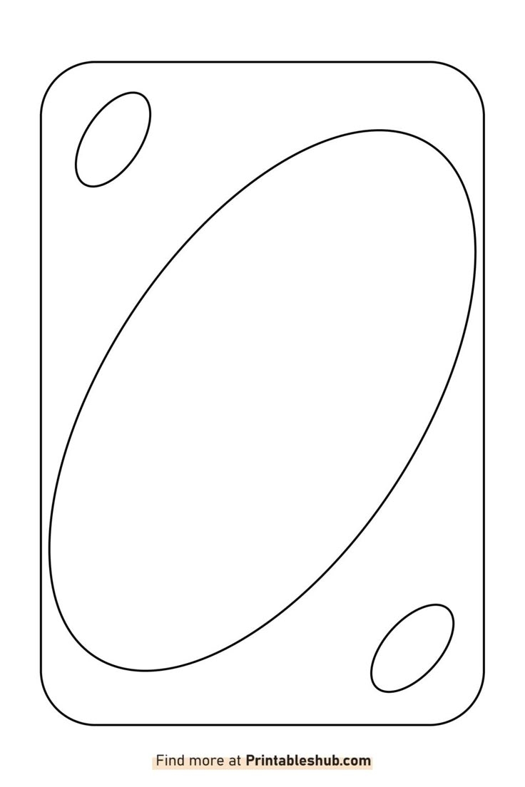 Free Printable Blank UNO Cards Template PDF 