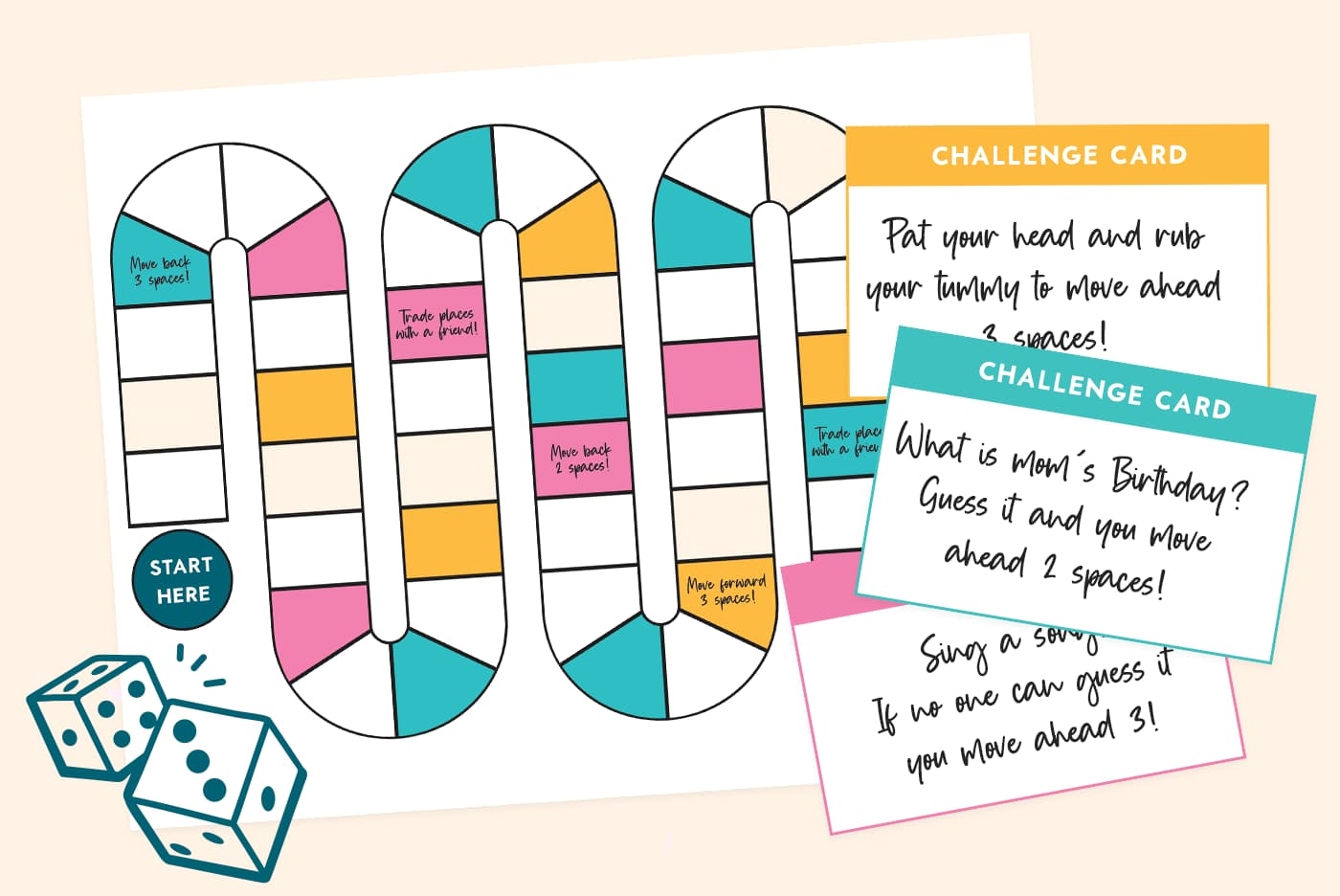 Game Board Template Free Printable