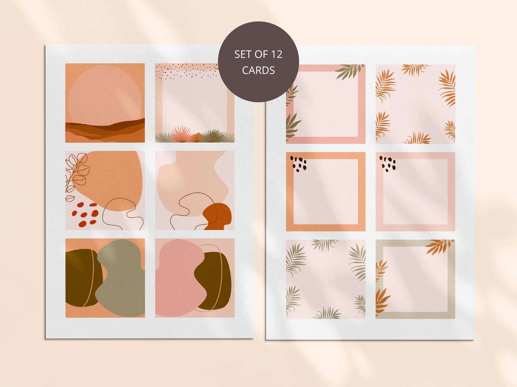 Free Printable PDF Blank Cards Note Paper Flash Cards 