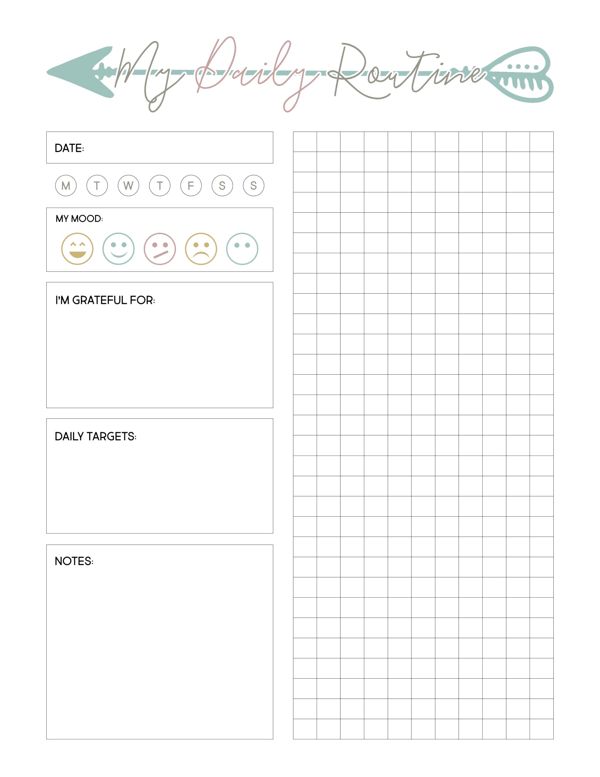 Free Weight Loss Planner Printable The Cottage Market