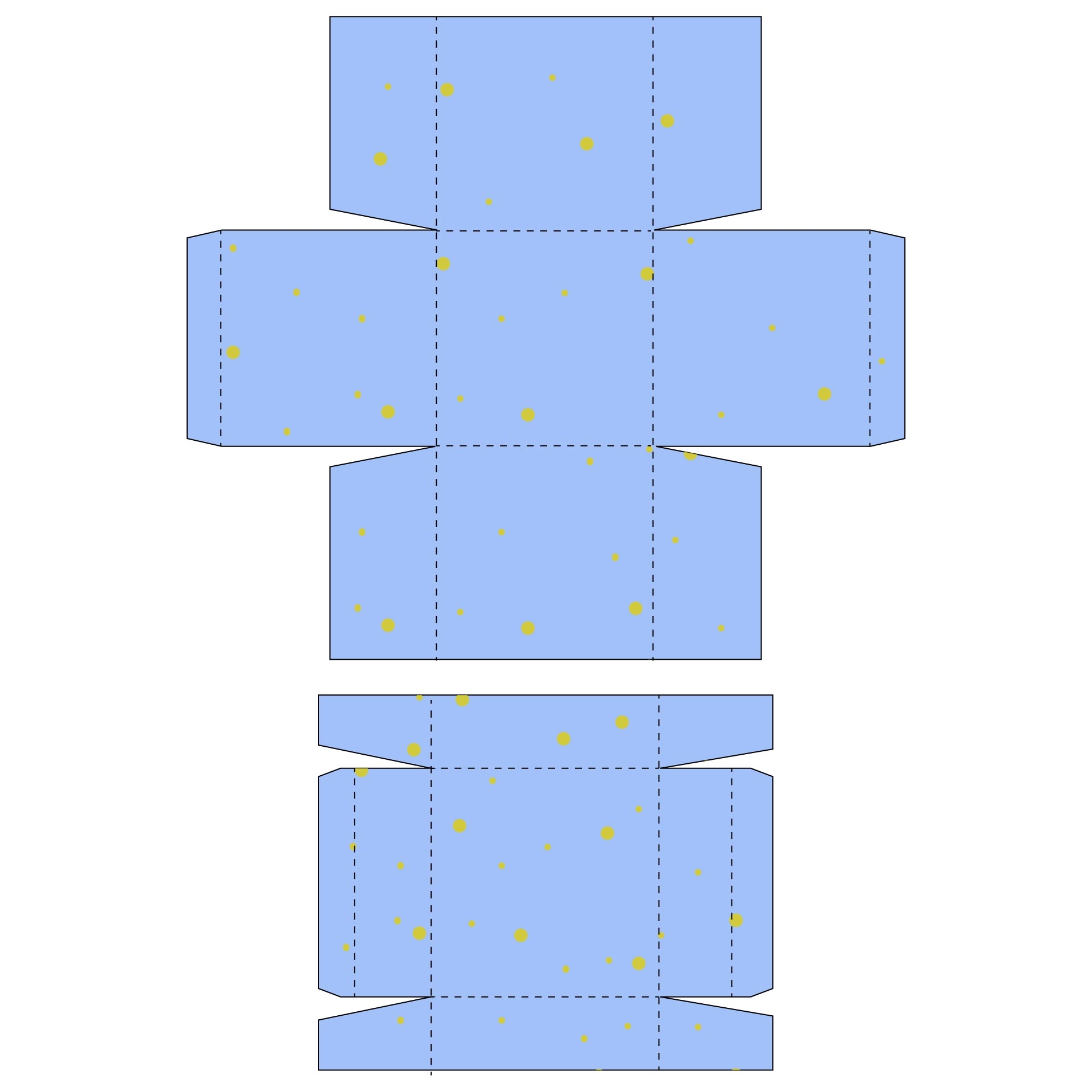 Square Box Template Printable With Lid