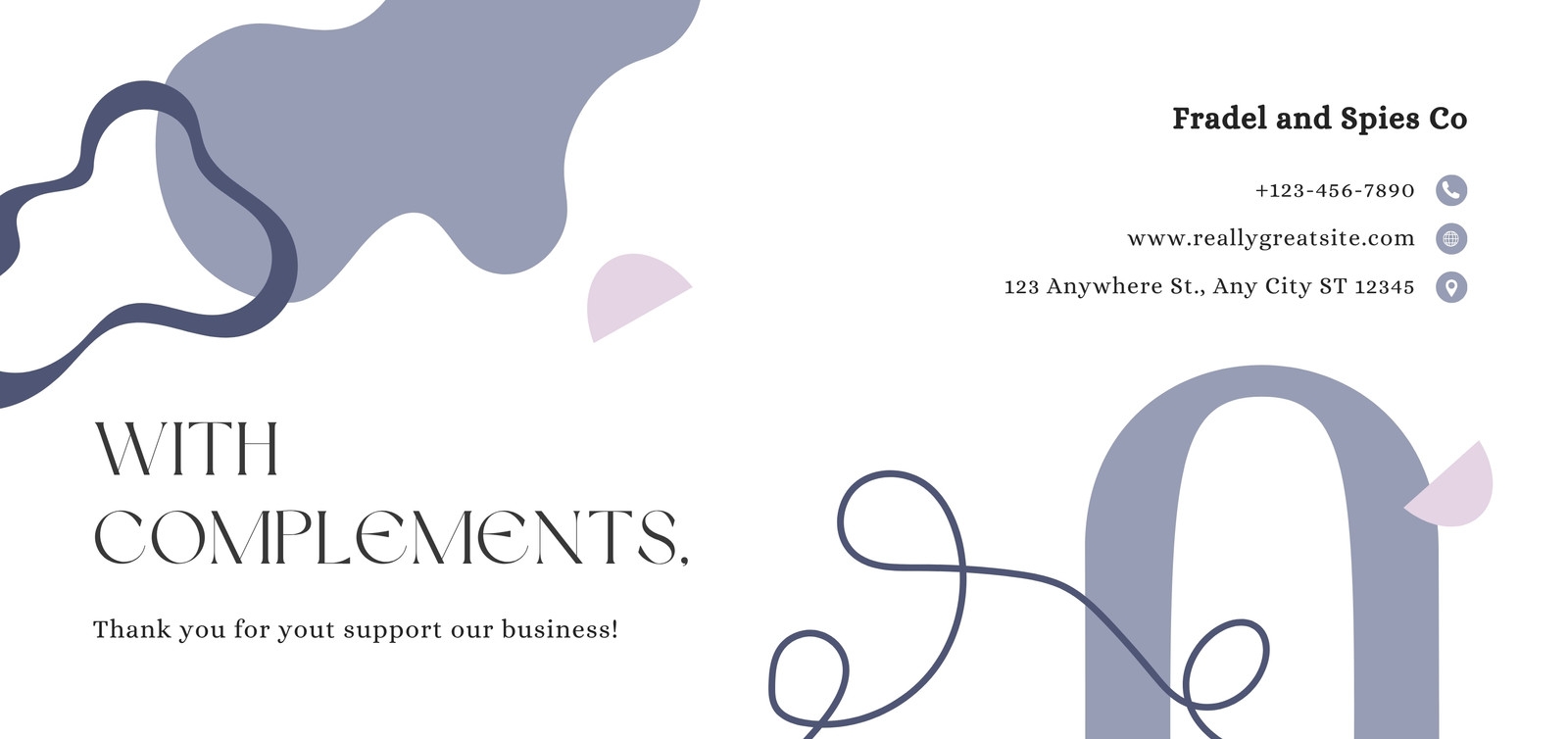 Printable Free Compliment Slip Template