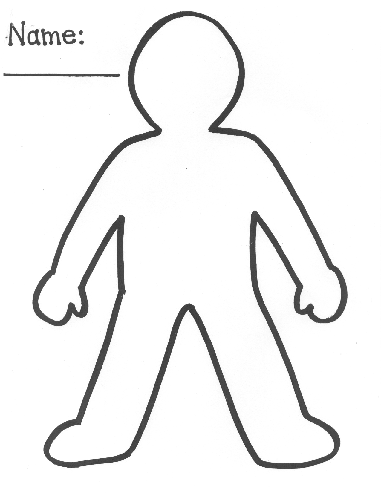 Person Cut Out Template Printable