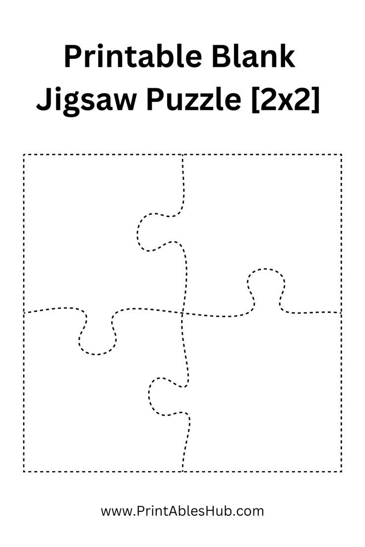 Printable Blank Puzzle Pieces Template