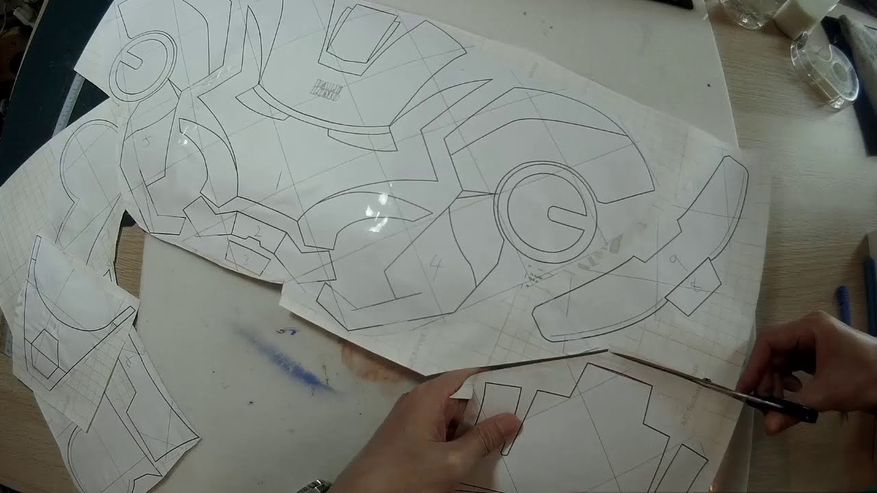 Printable Iron Man Helmet Template