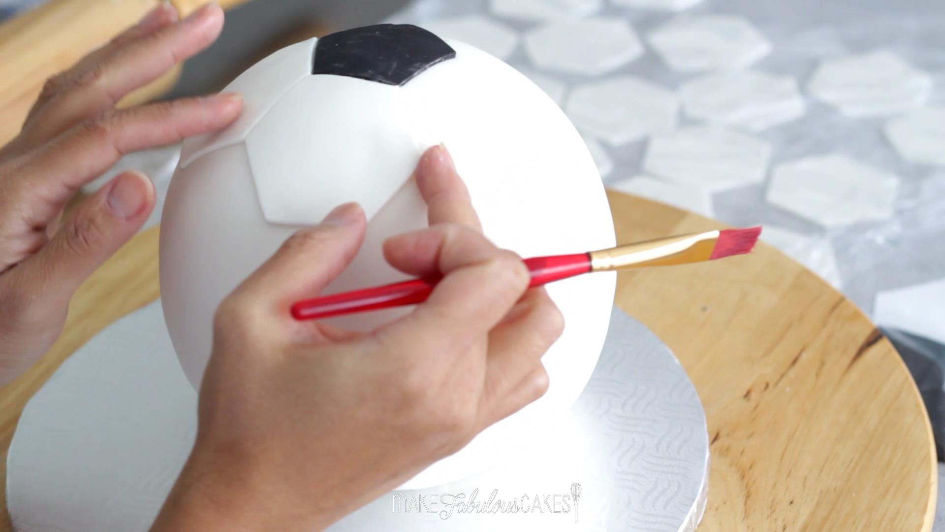 Soccer Ball Cake Template Printable