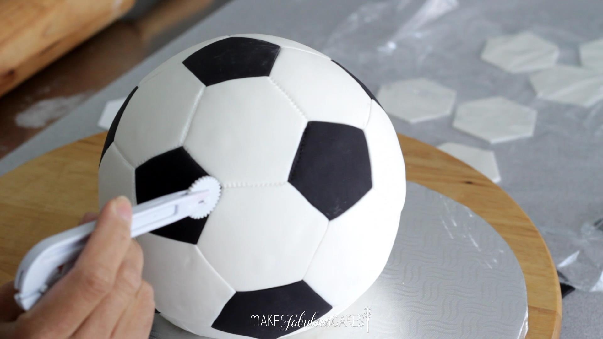 Soccer Ball Cake Tutorial